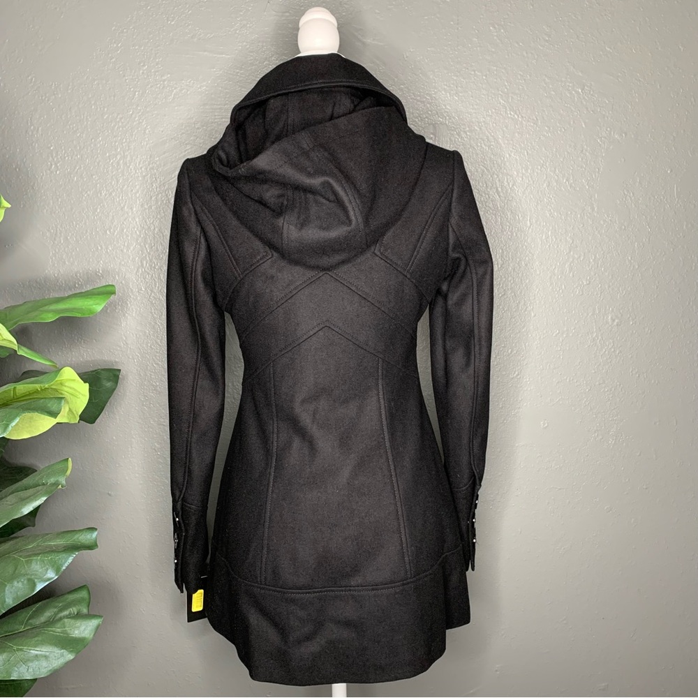 Guess Hooded Wool Toggle Coat - Picture 6 of 16
